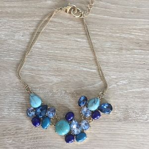 Blue and gold necklace
